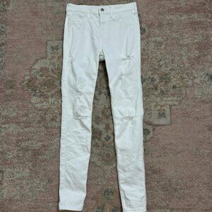Hollister High Rise Super Skinny Ripped Jeans Size 3R